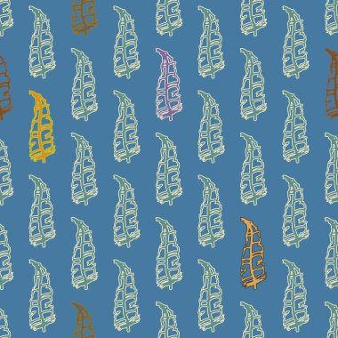 Memphis tarzı zemin ağaç yaprakları 