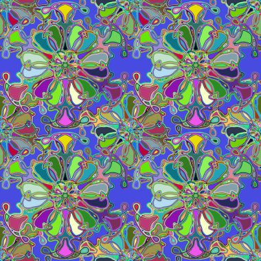 Soyut kaleydoskop renkli Dikişsiz desen arka planı için. 