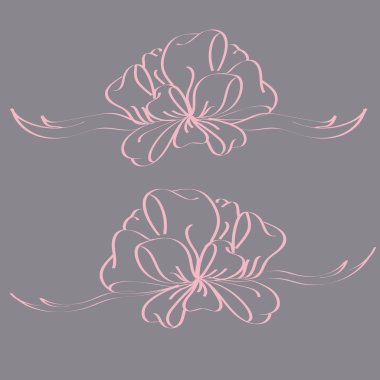 Yay ve şerit vektör karikatür çizimi