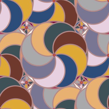 soyut geometrik renk desenli vektör çizimi