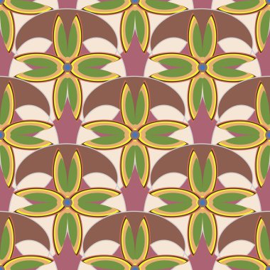 Sorunsuz çiçek desenli arka plan.