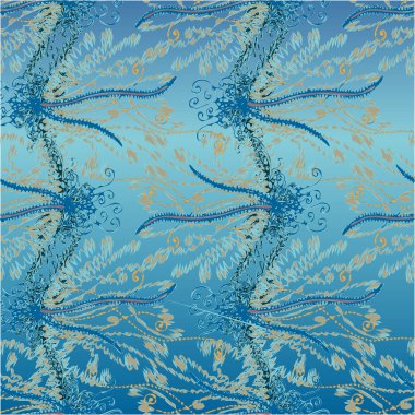 soyut çiçek deseni, vektör illüstrasyonu