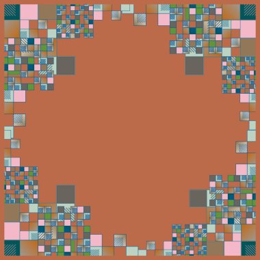 geometrik küpleri ve kareler arka plan sorunsuz tasarlamak vektör çizim