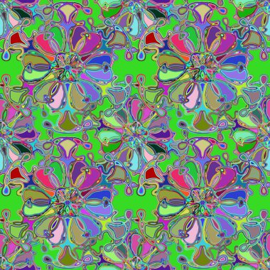 Soyut kaleydoskop renkli Dikişsiz desen arka planı için. 