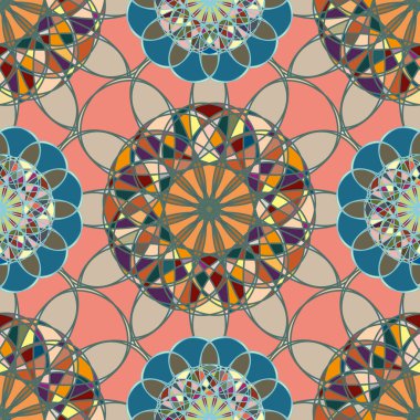  soyut çiçek geometrik Dikişsiz desen arka planı için