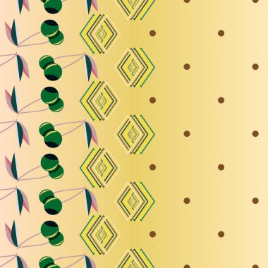 Şirin kiraz seamless modeli. Vektör çizim.