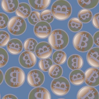 bitcoins parlak parlak pahalı sikkeleri ile Seamless modeli 