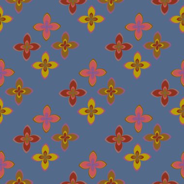  soyut çiçek geometrik Dikişsiz desen arka planı için