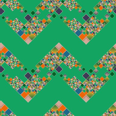 sanatsal küpleri ve kareleri şekiller duvar kağıdı, sorunsuz tasarlamak vektör çizim 