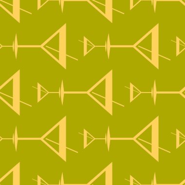 Tropik kokteyller desen, renkli kesintisiz vektör çizim