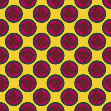 Dikişsiz desen, vektör çizim sattı