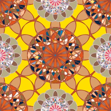  soyut çiçek geometrik Dikişsiz desen arka planı için