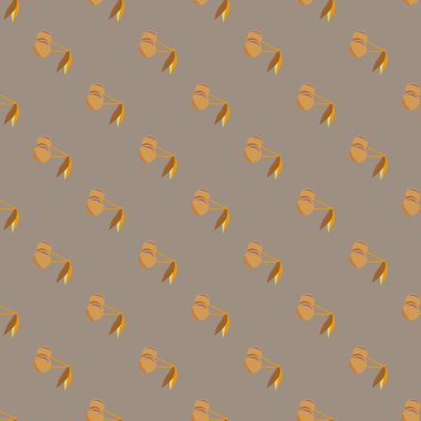 Şirin kiraz seamless modeli. Vektör çizim.