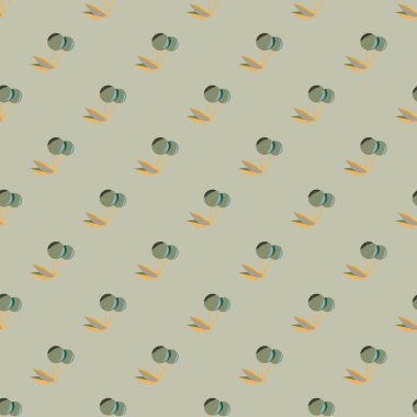 Şirin kiraz seamless modeli. Vektör çizim.