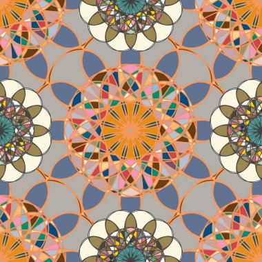  soyut çiçek geometrik Dikişsiz desen arka planı için