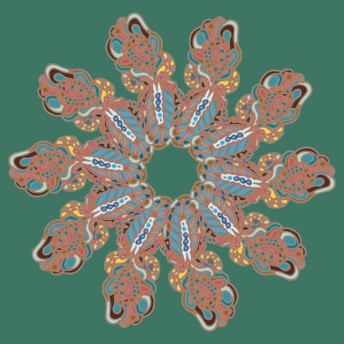 Stil zentangle yeni simetrik mandala doodle ile sanat esin kaynağı oldu. Duvar kağıdı, desen dolgularını, web sayfaları, yüzey dokuları için dekoratif nesne-ebilmek var olmak kullanılmış.