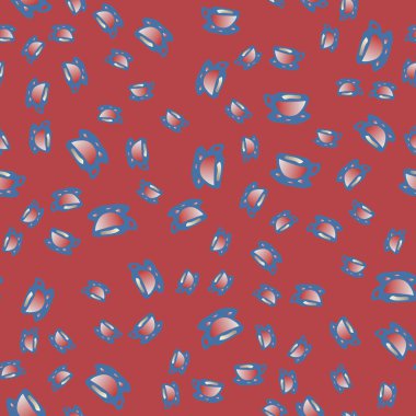 Kahve ya da çay Dikişsiz desen bardak.