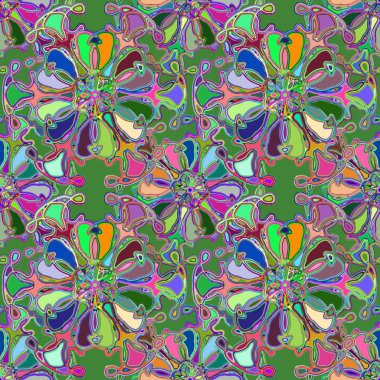 Soyut kaleydoskop renkli Dikişsiz desen arka planı için. 