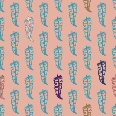 Memphis tarzı zemin ağaç yaprakları 