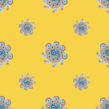 soyut geometrik renkli Dikişsiz desen arka plan için vektör çizim