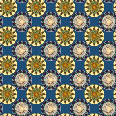  soyut çiçek geometrik Dikişsiz desen arka planı için