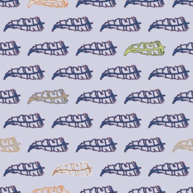 Memphis tarzı zemin ağaç yaprakları 