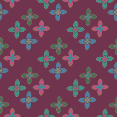  soyut çiçek geometrik Dikişsiz desen arka planı için