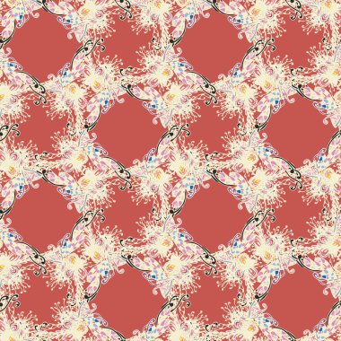 Soyut renkli Dikişsiz desen arka planı için. 