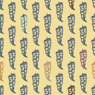 Memphis tarzı zemin ağaç yaprakları 