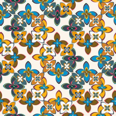  soyut çiçek geometrik Dikişsiz desen arka planı için