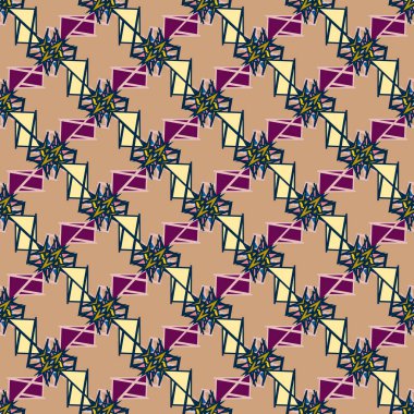 soyut geometrik Dikişsiz desen arka planı için. 