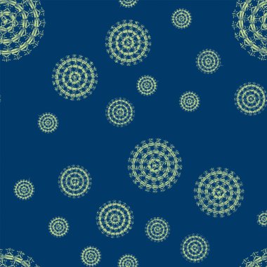 Sorunsuz soyut mandala desen. Basit şekiller oluşan süsleme. 