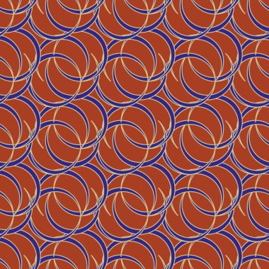 vektör çizim arka planı için daireler ile seamless modeli   