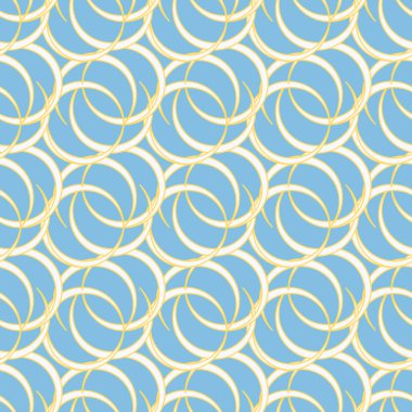 vektör çizim arka planı için daireler ile seamless modeli   