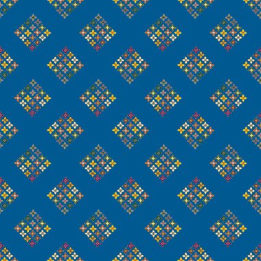  soyut çiçek geometrik Dikişsiz desen arka planı için