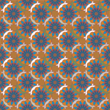  arka plan için çiçekli soyut geometrik seamless modeli