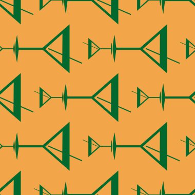 Tropik kokteyller desen, renkli kesintisiz vektör çizim