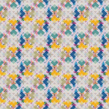 Soyut Dikişsiz renkli desen, vektör çizim