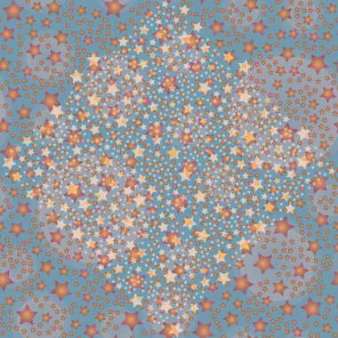 soyut geometrik renkli seamless modeli yıldız ile. Vektör çizim 
