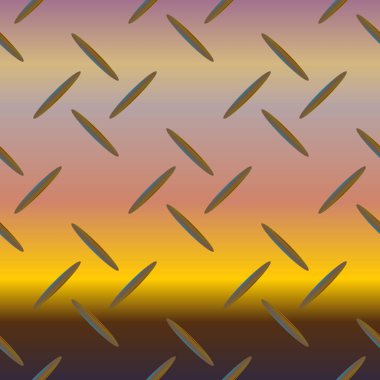 Oluklu demir doku, paslanmaz çelik desen, vektör çizim 