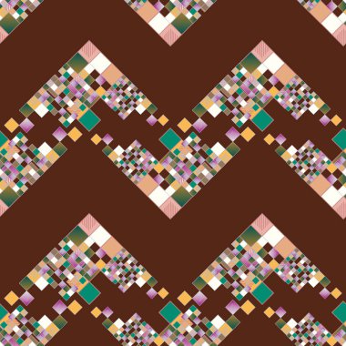 sanatsal küpleri ve kareleri şekiller duvar kağıdı, sorunsuz tasarlamak vektör çizim 