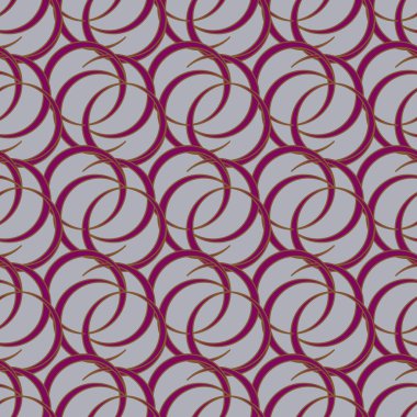 vektör çizim arka planı için daireler ile seamless modeli   