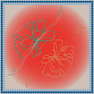 Yay ve şerit vektör karikatür çizimi