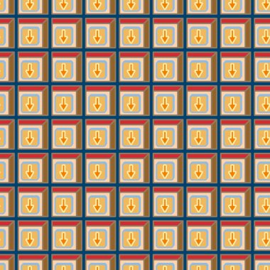 Kot düğmeleri Dikişsiz desen vektör çizim ile 