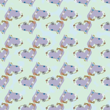 Soyut kalp doodle arka plan için seamless modeli. 