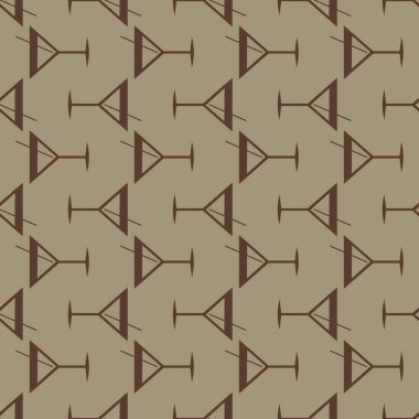 Tropik kokteyller desen, renkli kesintisiz vektör çizim