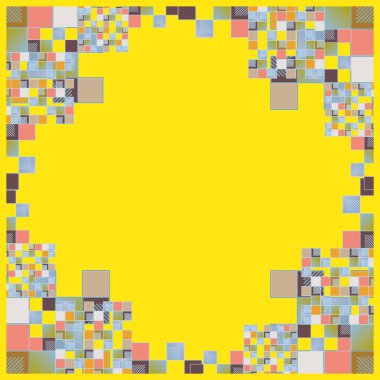 grafik küpleri ve kareler arka plan, sorunsuz tasarlamak vektör çizim 