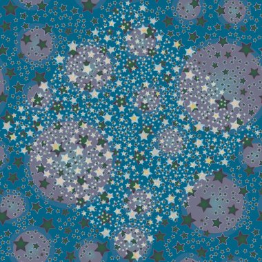 soyut geometrik renkli seamless modeli yıldız ile. Vektör çizim 