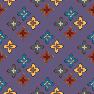  soyut çiçek geometrik Dikişsiz desen arka planı için