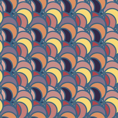 soyut geometrik renk desenli vektör çizimi